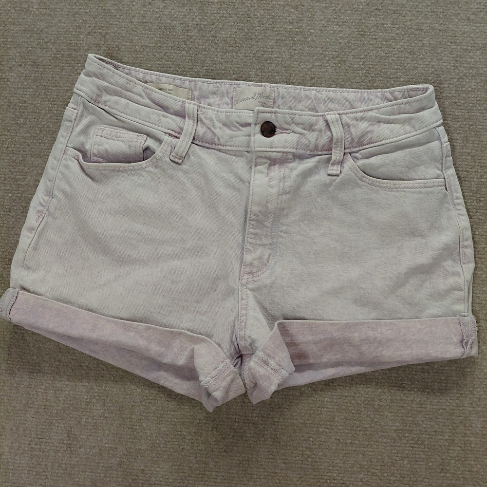 Universal Thread High-Rise Light Purple Acid Jean Vintage Midi Shorts Size 6/28